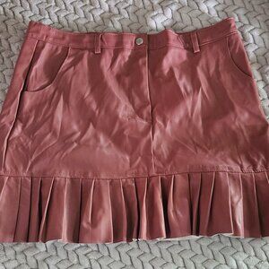 Leather skirt